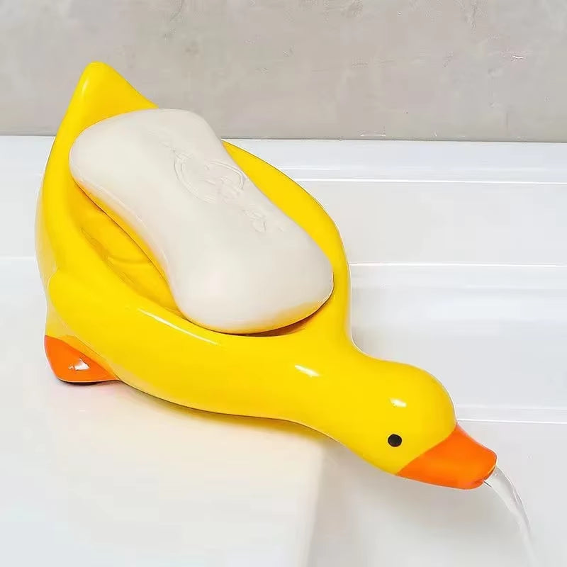 Duck-Shaped Drainable Soap Dish
