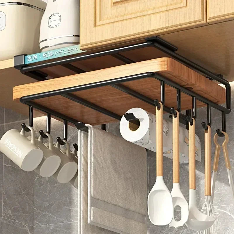 Multi-Purpose Under-Shelf Hanging Organizer